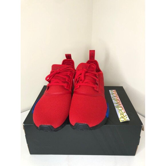 Adidas NMD R1 Red Multicolor Mens Sizes FV5258 - Picture 2 of 5